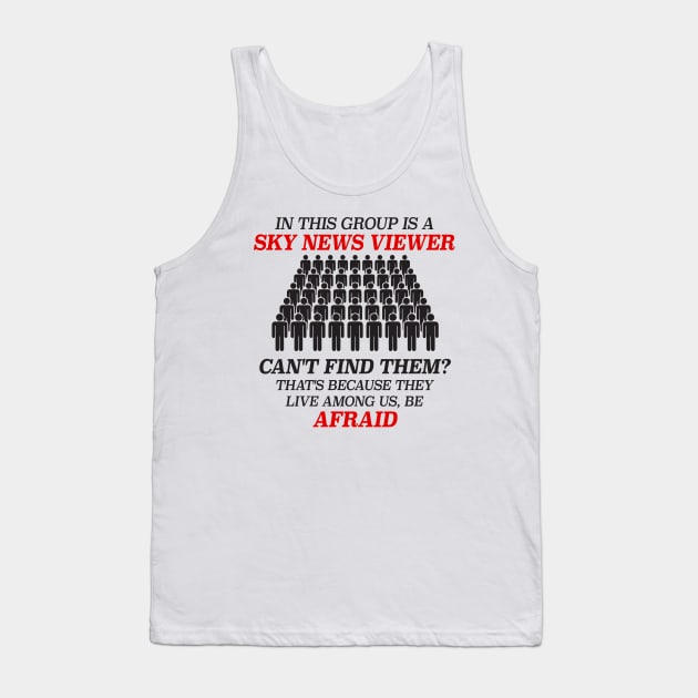 In This Group Is A Sky News Viewer - Funny Auspol Meme Tank Top by Football from the Left